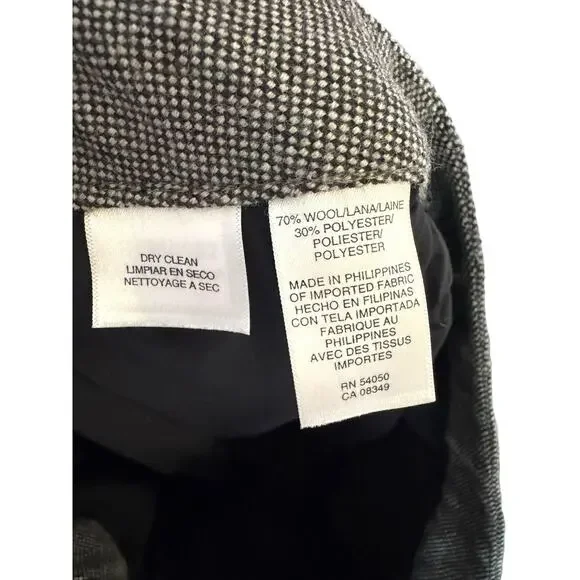 Jones New York Collection Women’s Wool Blend Dress Pants 6 Gray Work Career - Picture 3 of 4